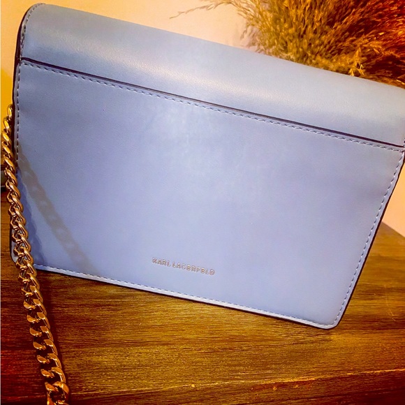 KARL LAGERFELD BLUE STYLISH SIGNATURE WOMENS BAG - Picture 6 of 6